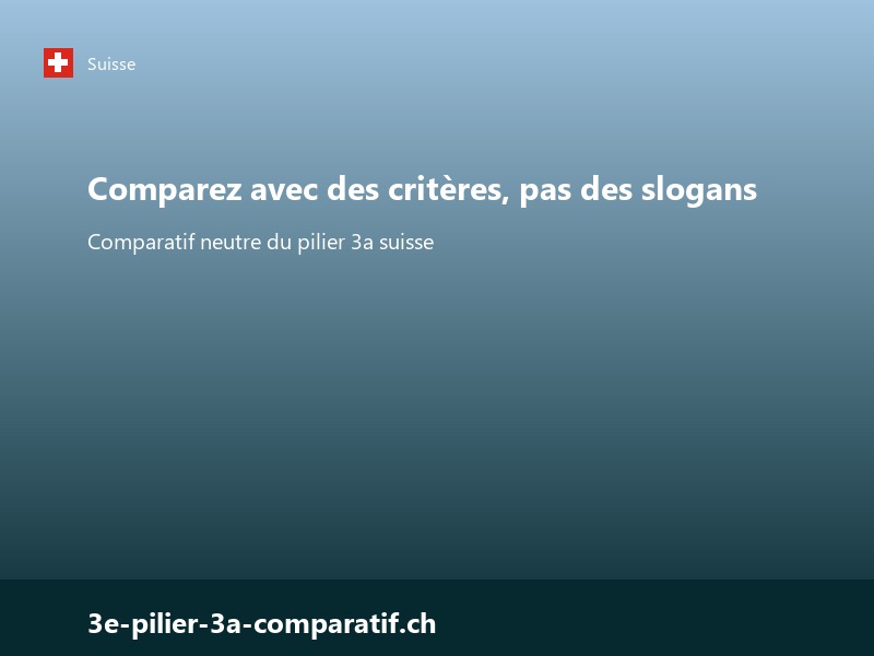Aperçu du site 3e-pilier-3a-comparatif.ch