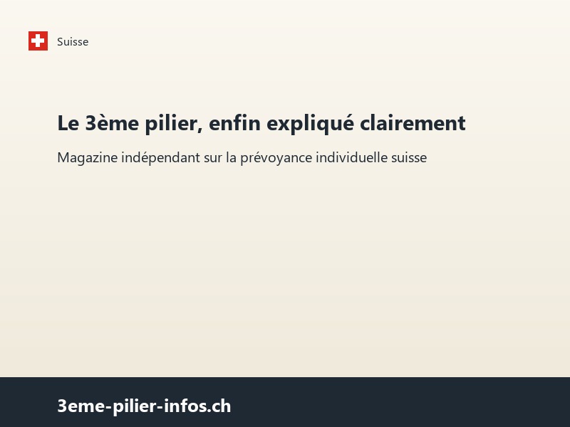 Aperçu du site 3ème Pilier Infos
