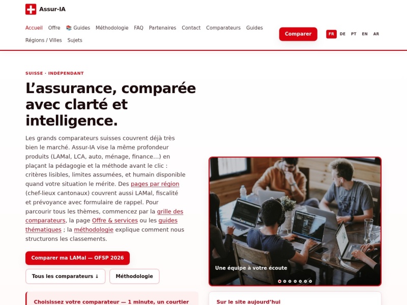 Aperçu du site Assur-IA